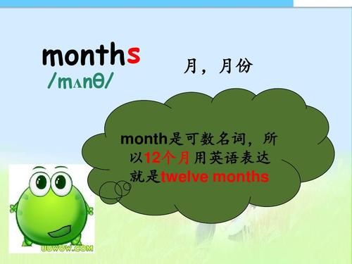 英语单词“month”是什么意思？minth-图2