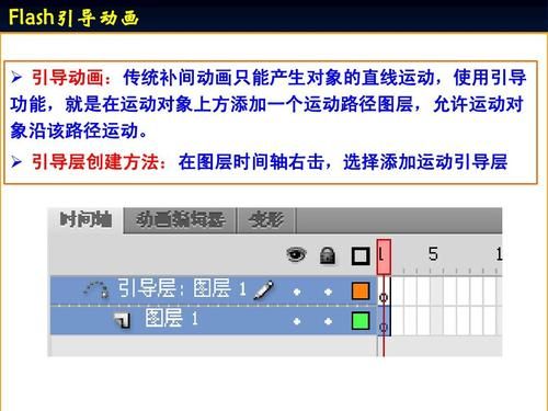 flash里面引导层和被引导层是什么?_。补间是什么?_？引导层动画-图2