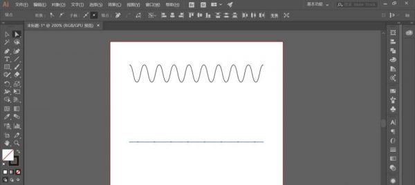 ai如何给波浪线上色？ai怎么画波浪线