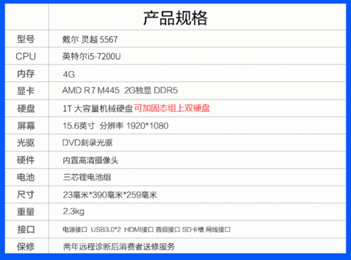 戴尔灵越157000（戴尔灵越157000配置参数）