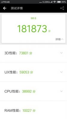 关于小米6安兔兔的跑分的信息-图1