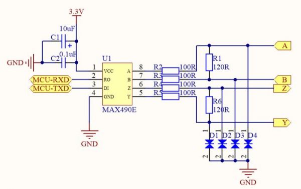 rs422平衡传输图（rs422电平）-图2