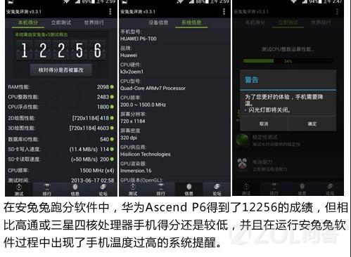关于华为p6电信版跑分的信息