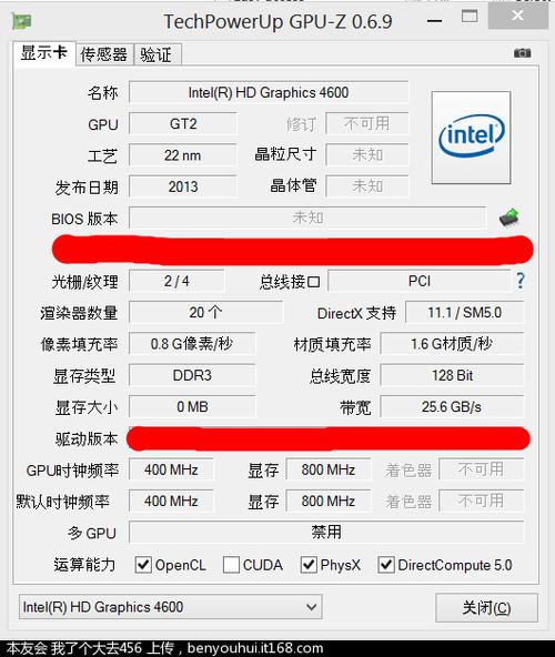 包含集显intel4600跑分的词条