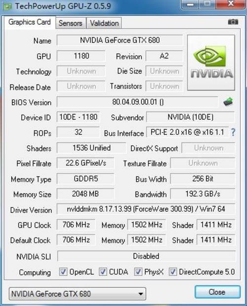 关于evga6904G跑分的信息-图1