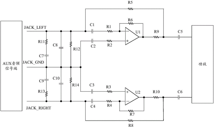 音频隔离传输电路（音频隔离器电路图）-图1