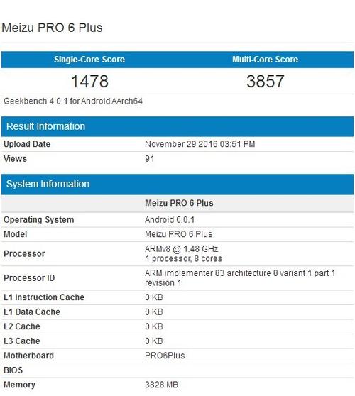 关于魅族pro6plus64G跑分的信息-图3