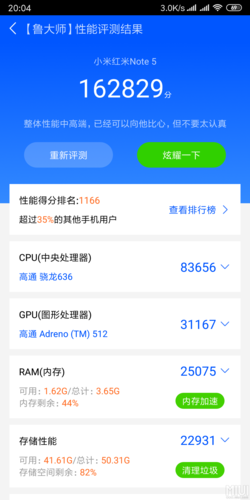 红米note鲁大师跑分的简单介绍