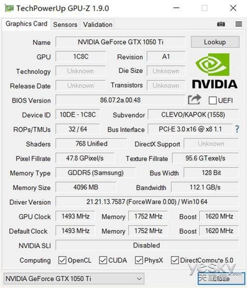 gtx1050ti跑分的简单介绍