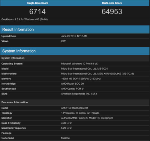 关于Ryzen3750h跑分的信息-图2