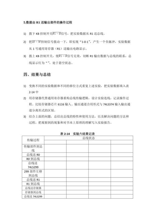 总线数据传输控制实验（总线数据传输实验报告）-图1