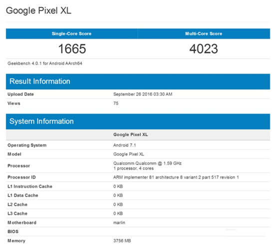 谷歌pixelxl2跑分的简单介绍