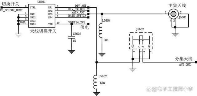手机主板上射频传输线（手机射频供电电路分析）-图1