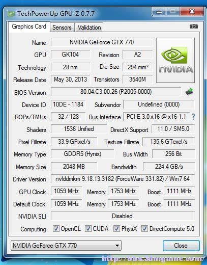 关于3570和gtx770跑分的信息-图3