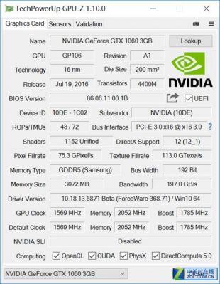 关于6gb1060跑分多少的信息