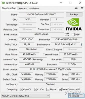 gtx1050ti跑分多少w的简单介绍-图1