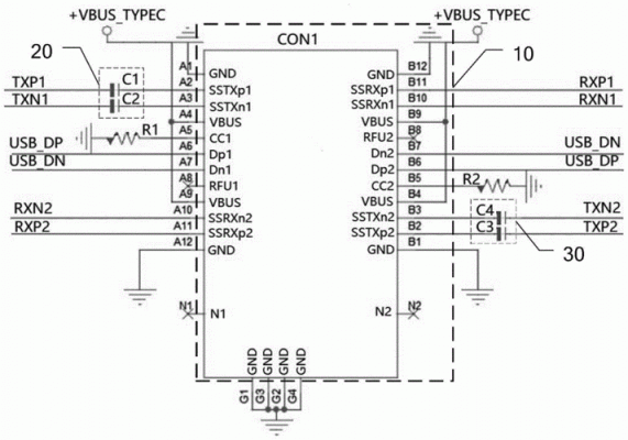 typec传输线电路（typec数据传输）-图1