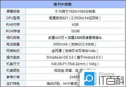 荣耀8锤子m1跑分的简单介绍-图3