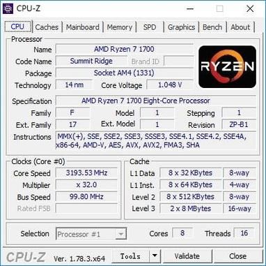 关于ryzen71700跑分的信息-图2