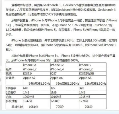 iPhone5s最高跑分的简单介绍