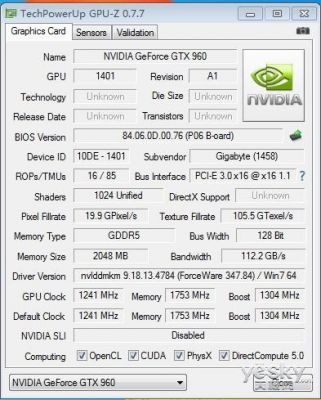 技嘉960显卡4g跑分的简单介绍