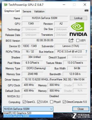 NVIDIA930m跑分的简单介绍-图3