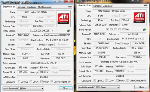 关于HD6850毒药跑分的信息-图1