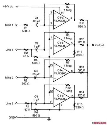 多路音频信号叠加传输（多路音频互不干扰混音电路图）-图3