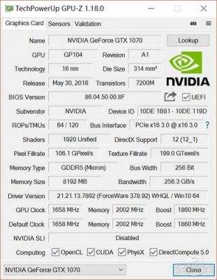 关于1070显卡跑分1万的信息