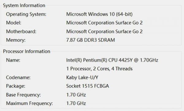 surfacego2m3跑分的简单介绍