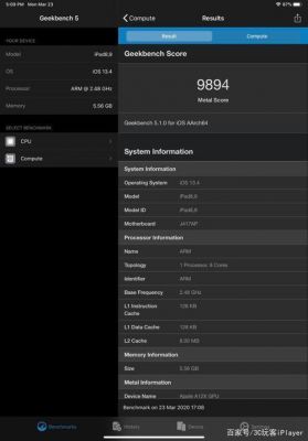 ipadprogeekbench跑分的简单介绍