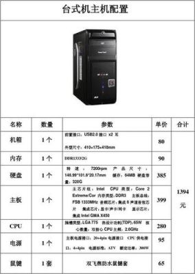 跑分高的台式机的配置的简单介绍