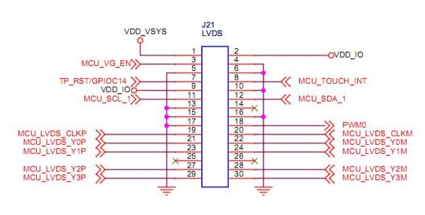 触摸信号如何通过LVDS传输（触摸屏信号线接线）