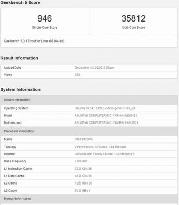 关于英特尔9500跑分的信息-图2