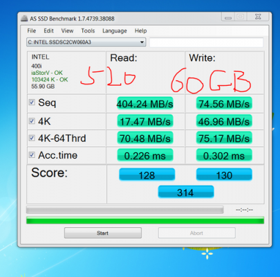 关于非原生sata3ssd跑分的信息-图2