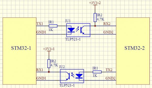 uart传输用光耦隔离（ttl光耦隔离）-图2