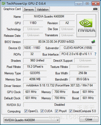 关于K4000显卡跑分低的信息-图1