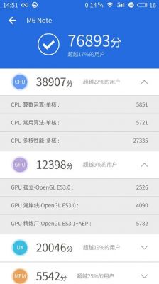 关于魅族note6跑分优点的信息-图3